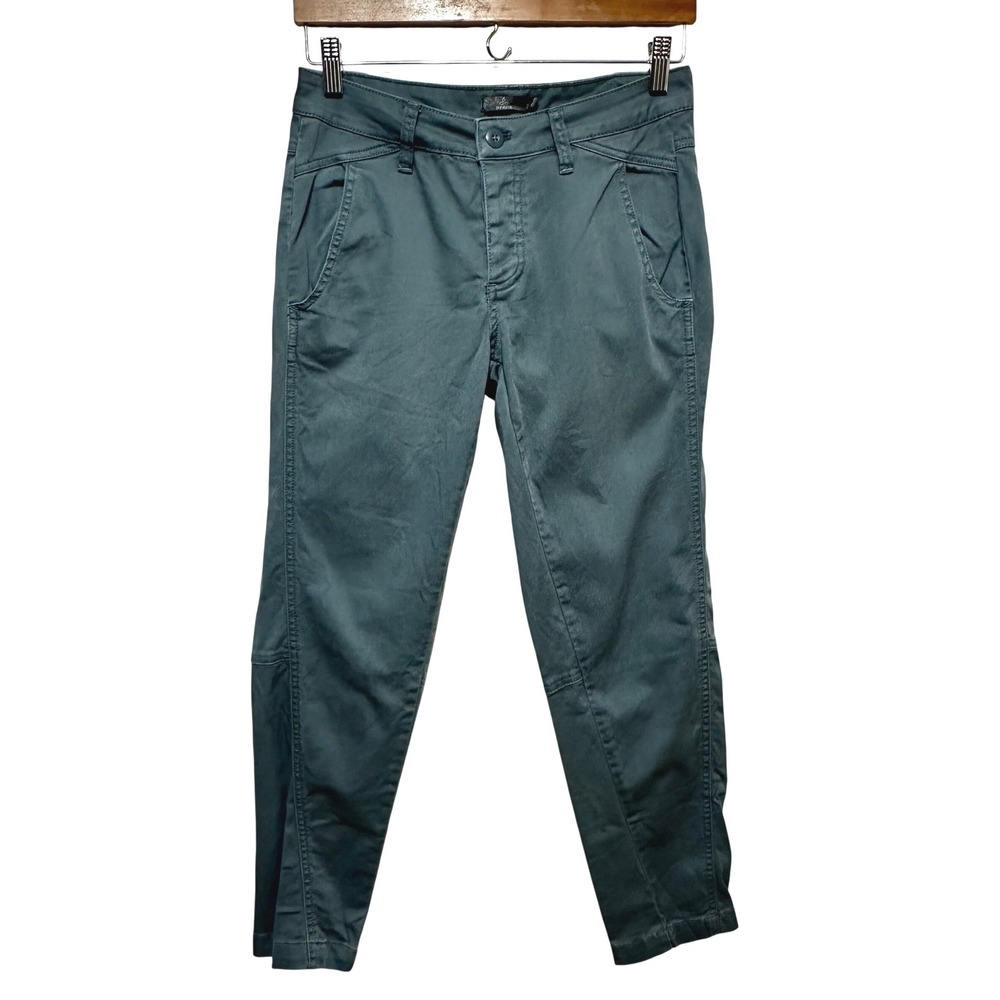 Prana Janessa Pants Women 2 Organic Cotton Slim Straight Outdoor Hiking Gorpcore